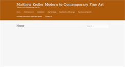 Desktop Screenshot of matthewzedlerfineart.com